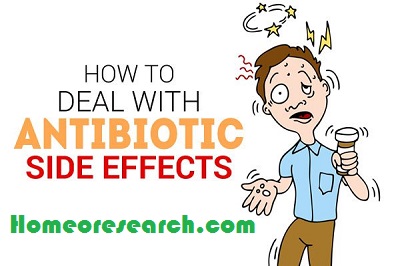 Homeopathic remedies for antibiotic side effects