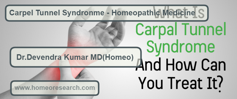 Carpel Tunnel Syndrome Homeopathic medicines